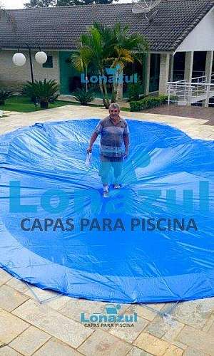 Capas para piscina lona azul Capas para piscina lona azul