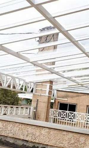 cobertura fixa de policarbonato cobertura fixa de policarbonato