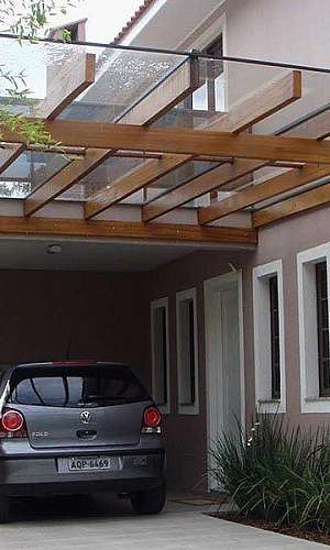 Cobertura transparente para garagem Cobertura transparente para garagem