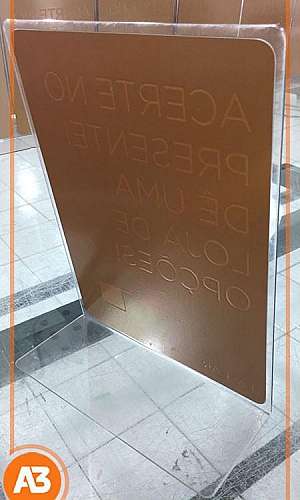 Display de mesa ps cristal Display de mesa ps cristal