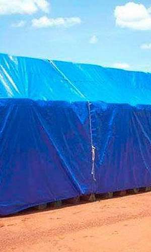 Lona de polietileno azul Lona de polietileno azul