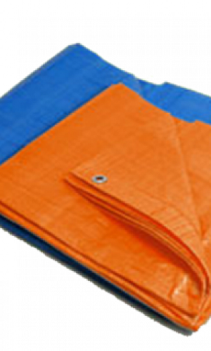 Lona de rafia com polietileno azul Lona de rafia com polietileno azul