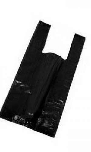 Sacola plástica preta Sacola plástica preta